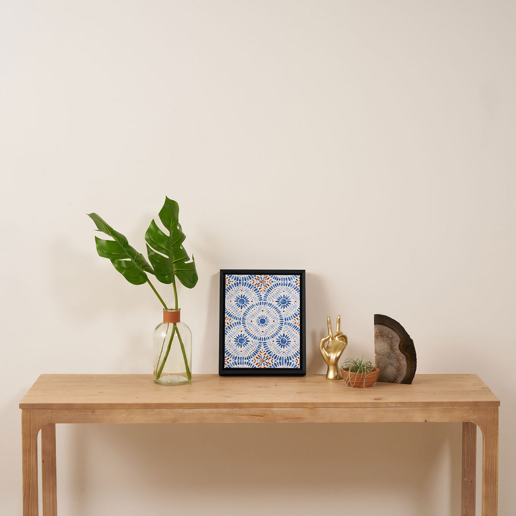 Boho Tiles Mandala Framed Canvas Print Gallery Image 4