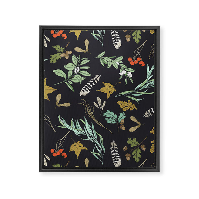 Boho vintage nature Framed Canvas Print Gallery Image 1