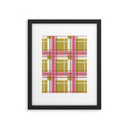 Bold Checked Design Framed Art Print Gallery Image 6