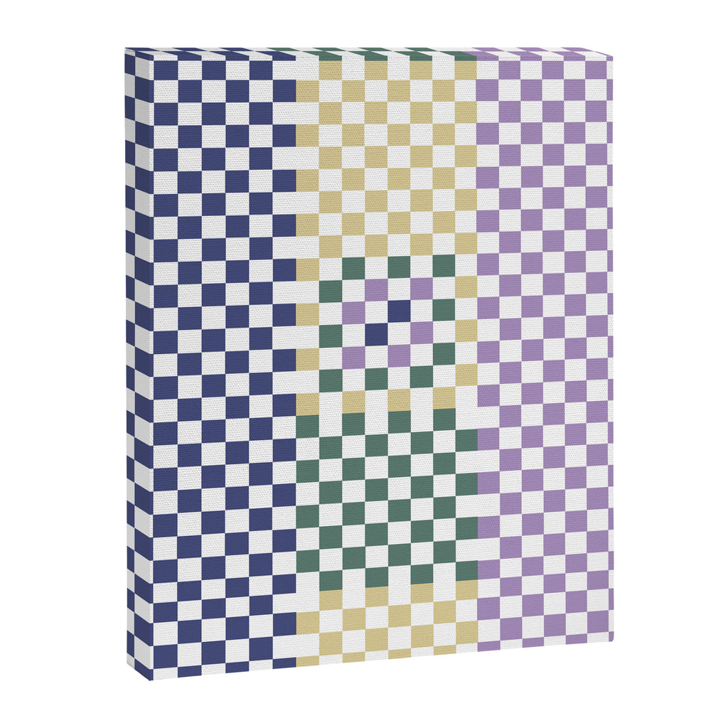 Bold colors block grid A Canvas Print Gallery Image 8