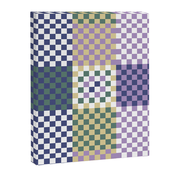 Bold colors block grid C Canvas Print Gallery Image 1