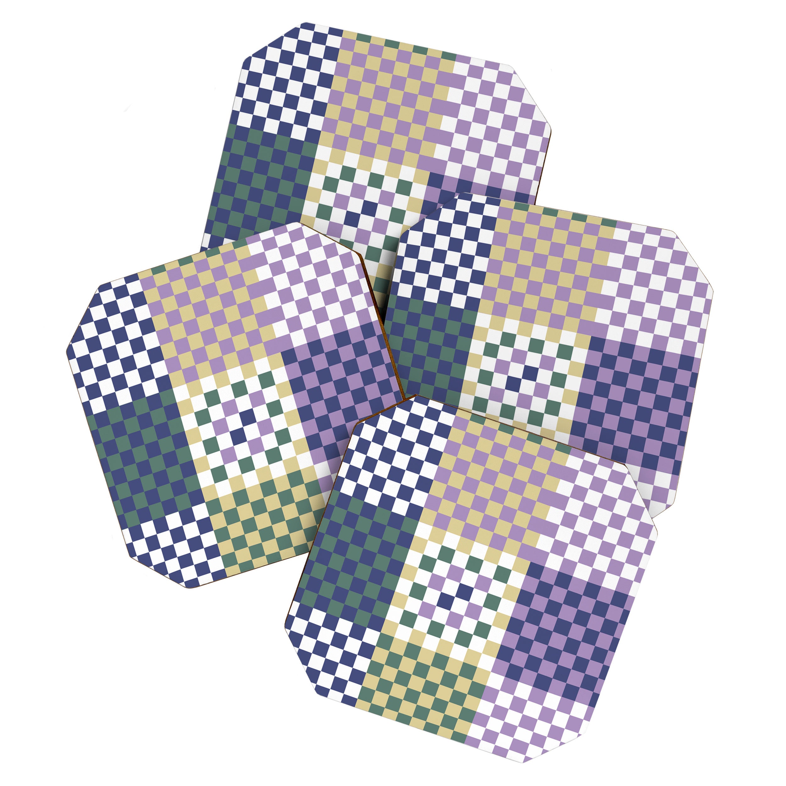 Bold colors block grid C Coaster Gallery Image 1