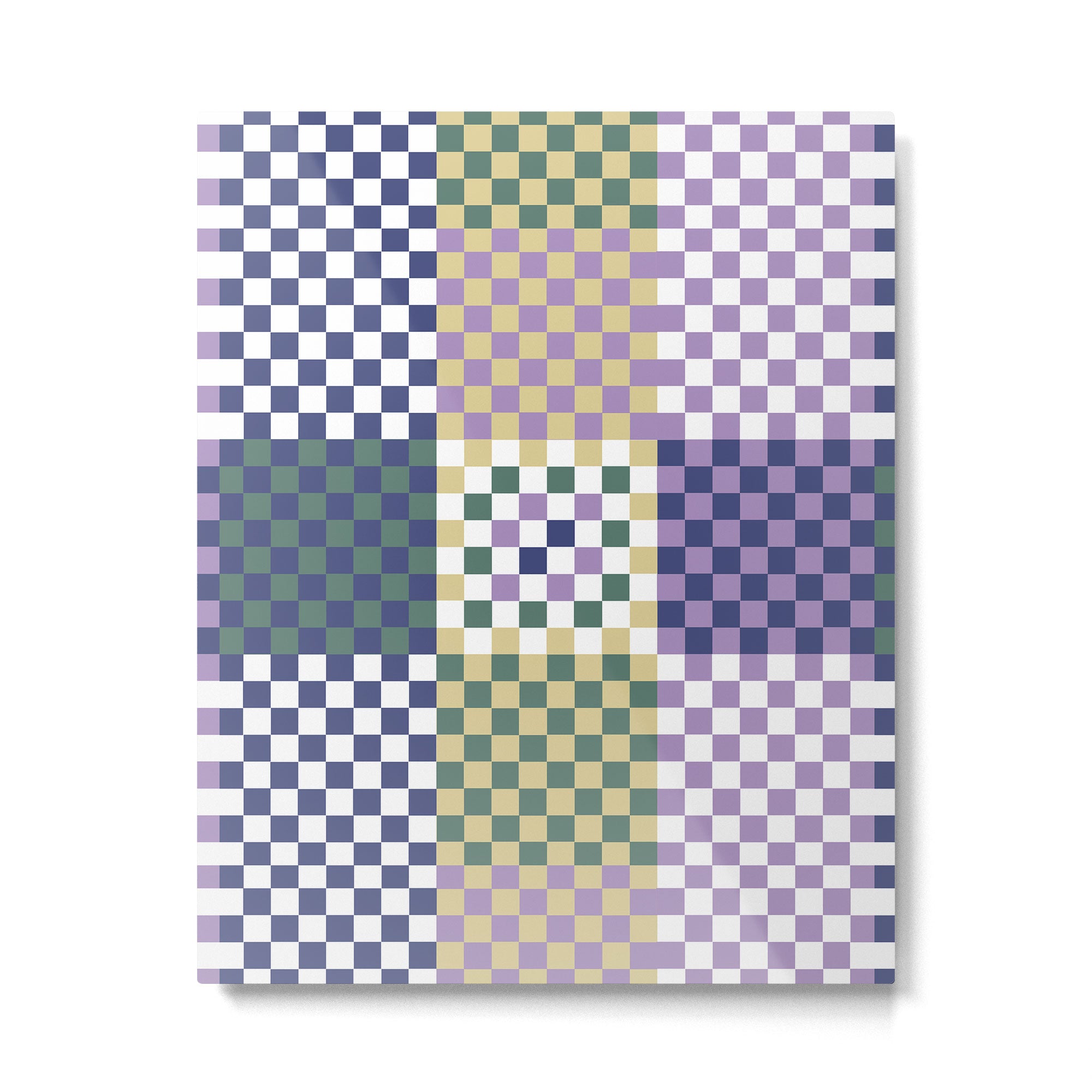 Bold colors block grid C Metal Print Gallery Image 6