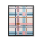 Bold Linear Harmony A Framed Canvas Print Gallery Image 8
