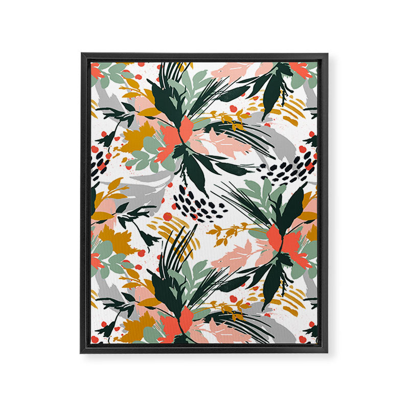 Botanical brush strokes I Framed Canvas Print Gallery Image 8