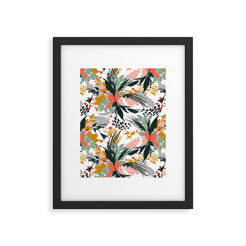 Botanical brush strokes I Framed Art Print Gallery Image 4