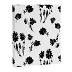 Brushstrokes meadow flowers BN Canvas Print Gallery Image 8