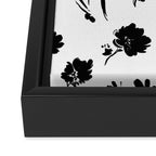 Brushstrokes meadow flowers BN Framed Canvas Print Gallery Image 3