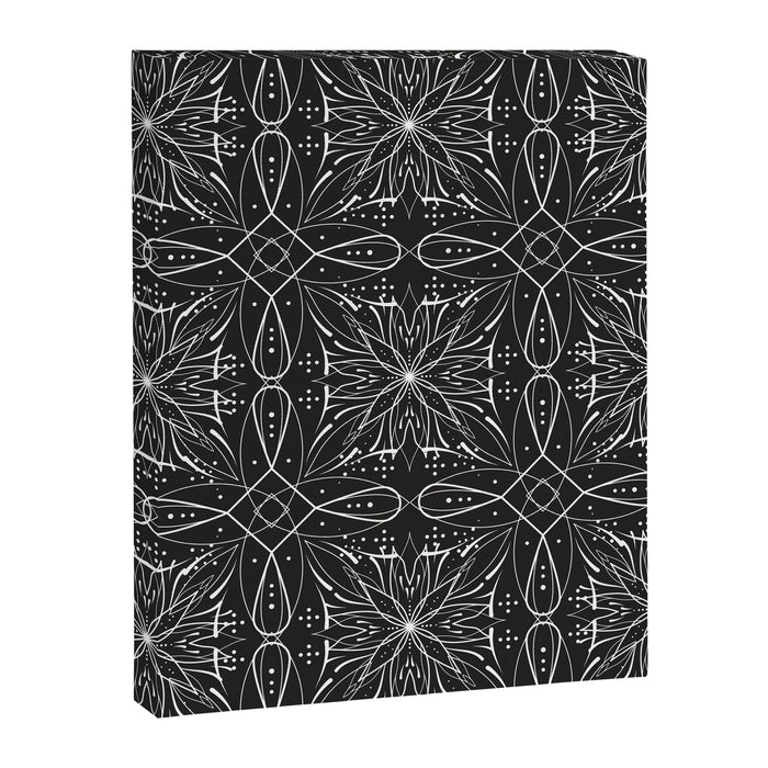 BW starry abstract mosaic A Canvas Print Gallery Image 1