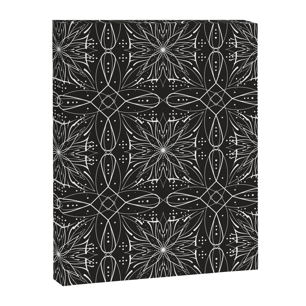 BW starry abstract mosaic A Canvas Print Gallery Image 8