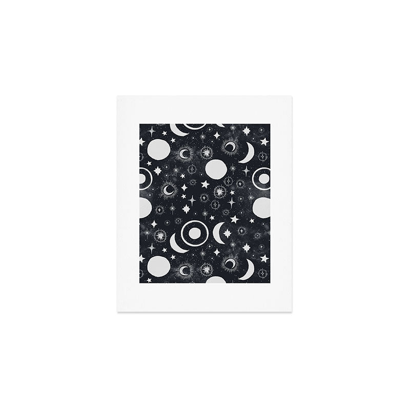 Celestial dark pattern DS Art Print Gallery Image 1