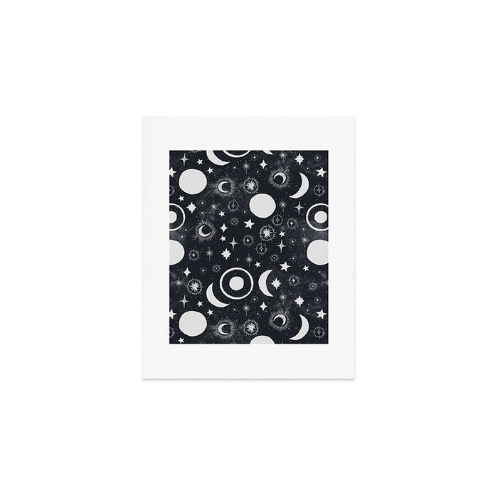 Celestial dark pattern DS Art Print Gallery Image 1