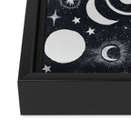 Celestial dark pattern DS Framed Canvas Print Gallery Image 3