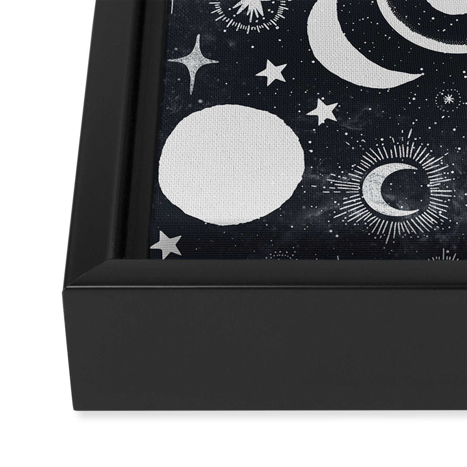 Celestial dark pattern DS Framed Canvas Print Gallery Image 3