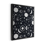 Celestial dark pattern DS Framed Canvas Print Gallery Image 2