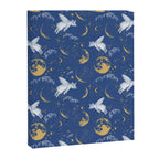 Celestial Pigs lunar blue Canvas Print Gallery Image 8