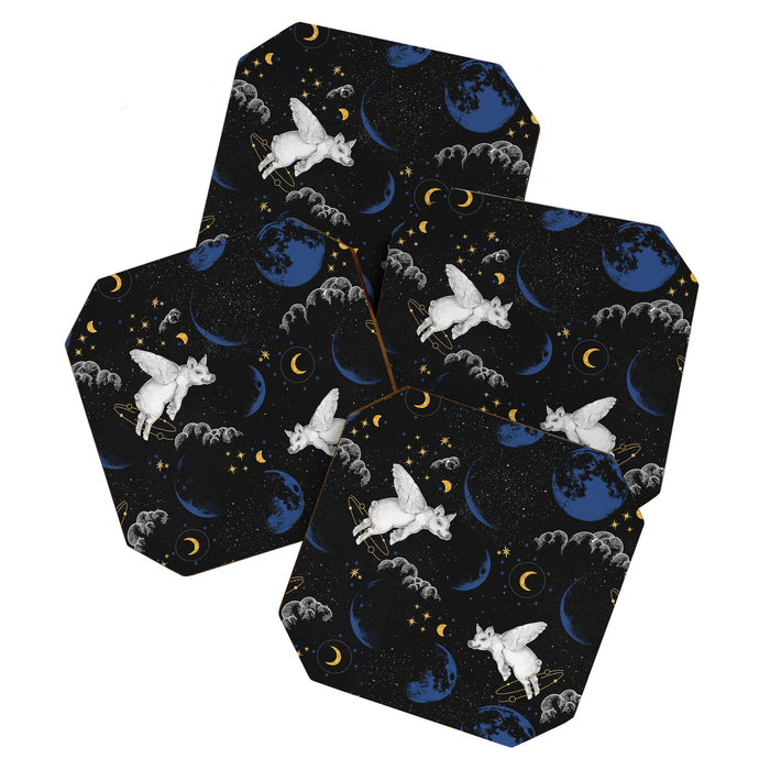 Celestial Pigs of the Night Sky A Coaster Gallery Image 1