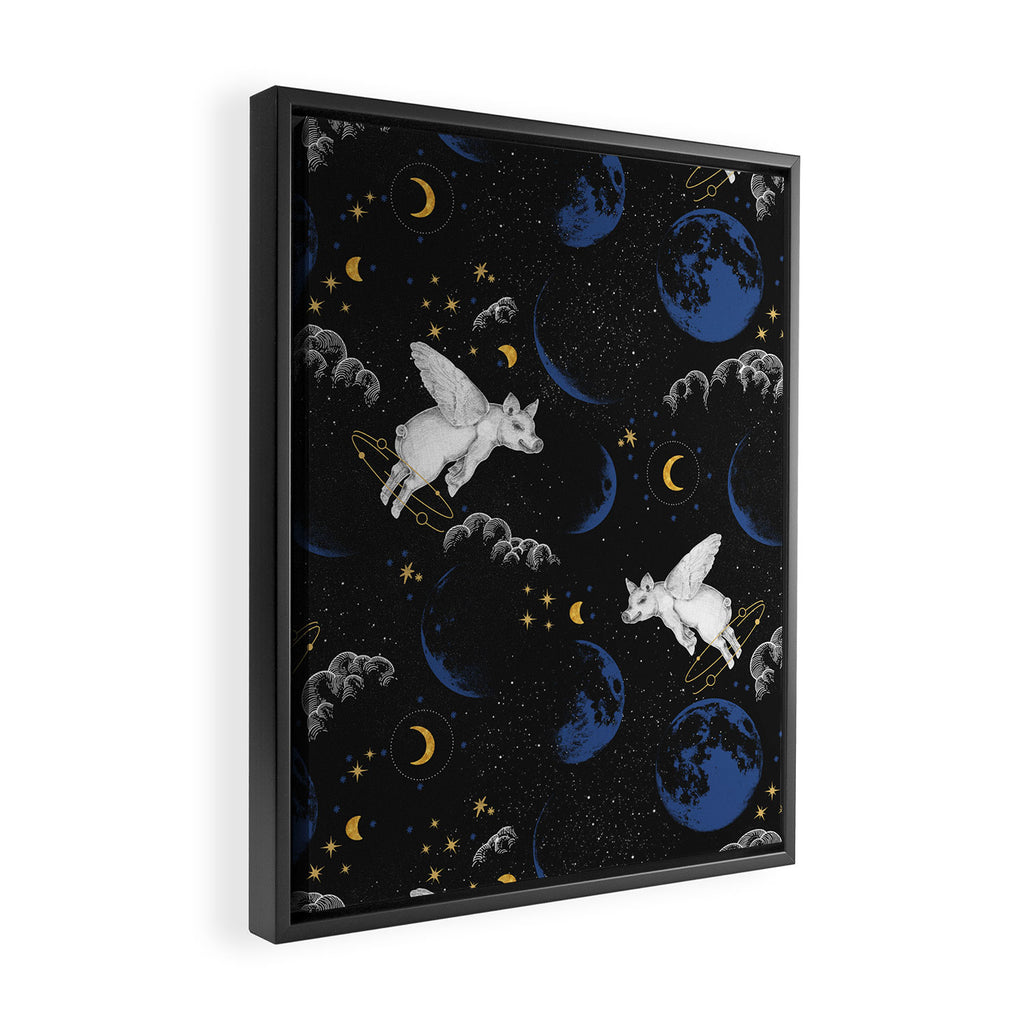 Celestial Pigs of the Night Sky A Framed Canvas Print Gallery Image 2