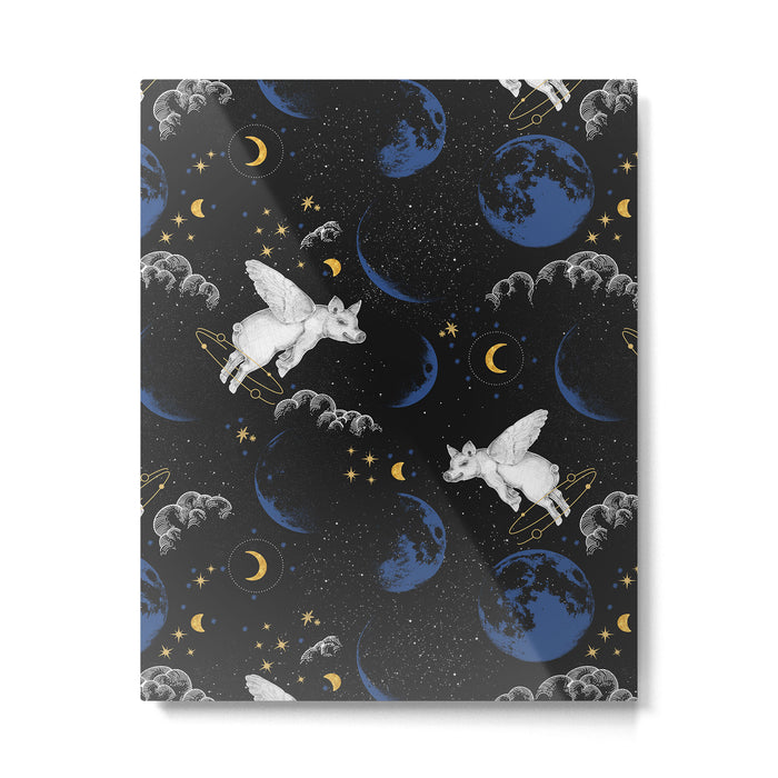 Celestial Pigs of the Night Sky A Metal Print Gallery Image 1