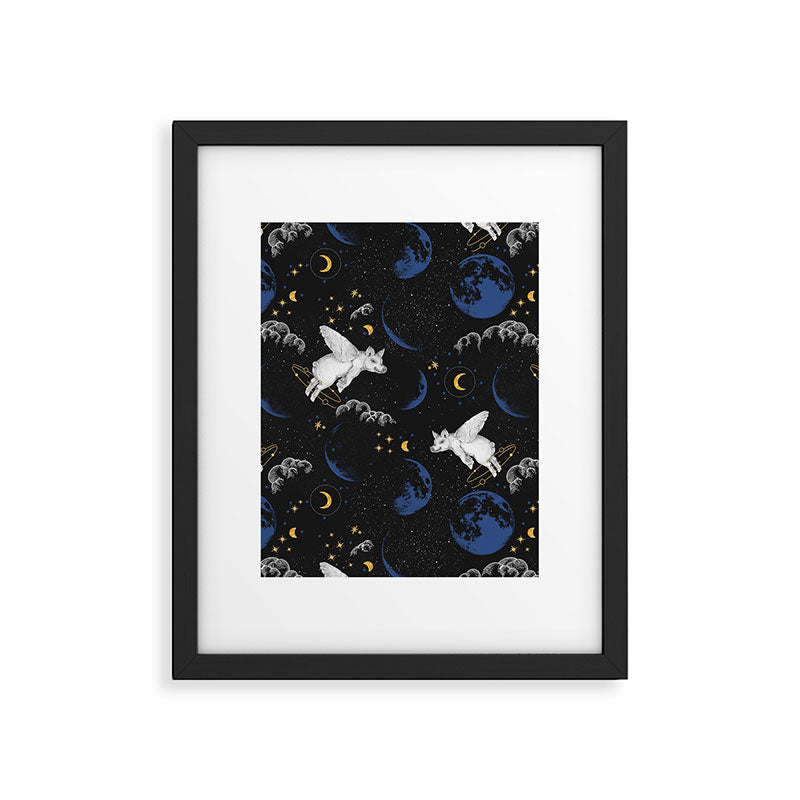 Celestial Pigs of the Night Sky A Framed Art Print Gallery Image 6