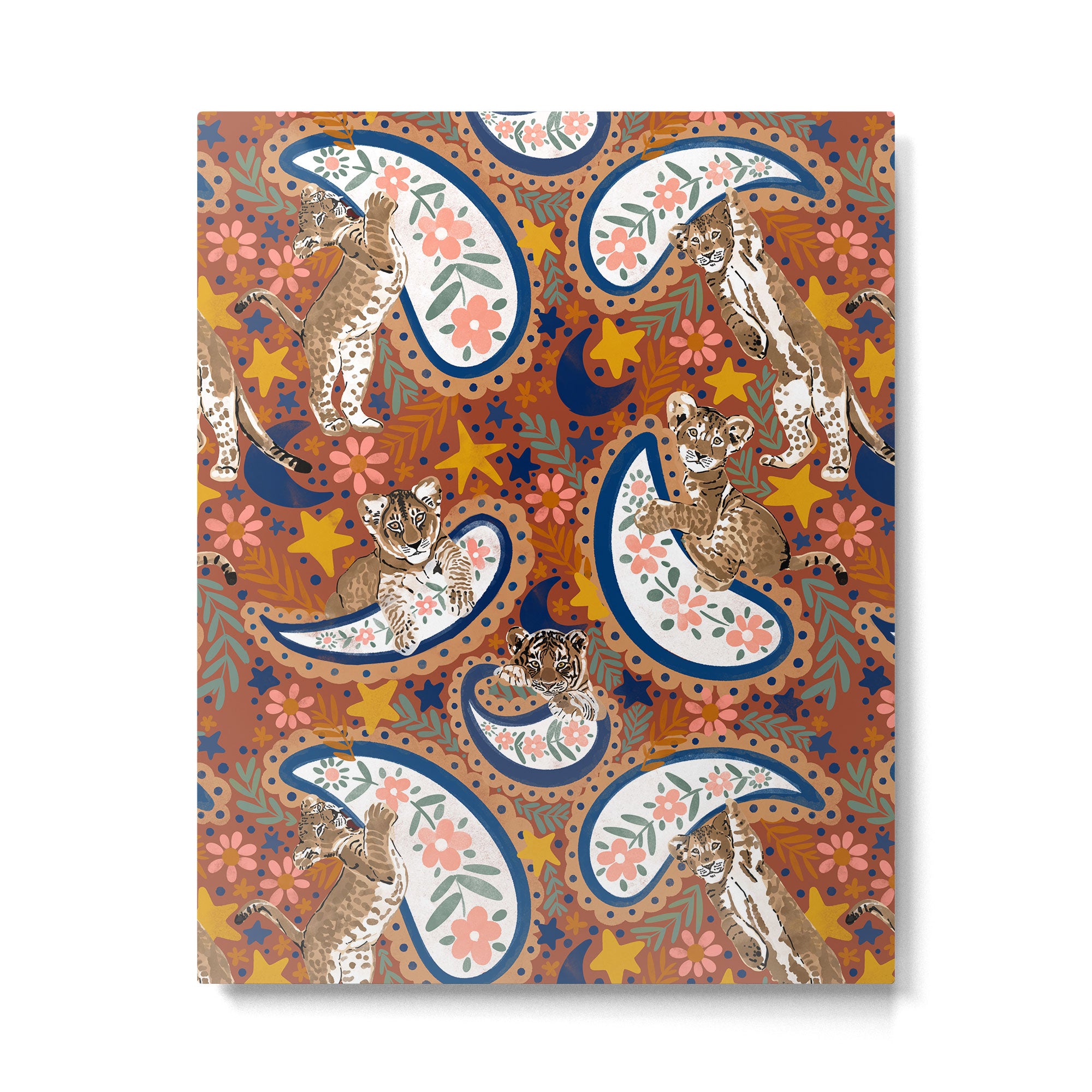 Celestial Sunset Leopard Cubs Metal Print Gallery Image 6