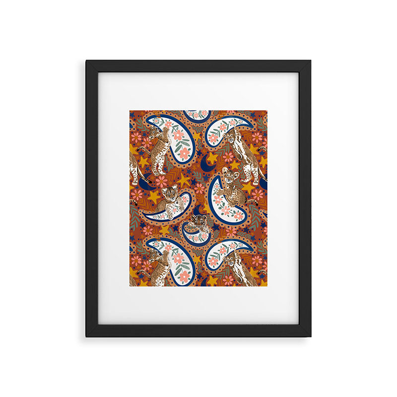 Celestial Sunset Leopard Cubs Framed Art Print Gallery Image 6