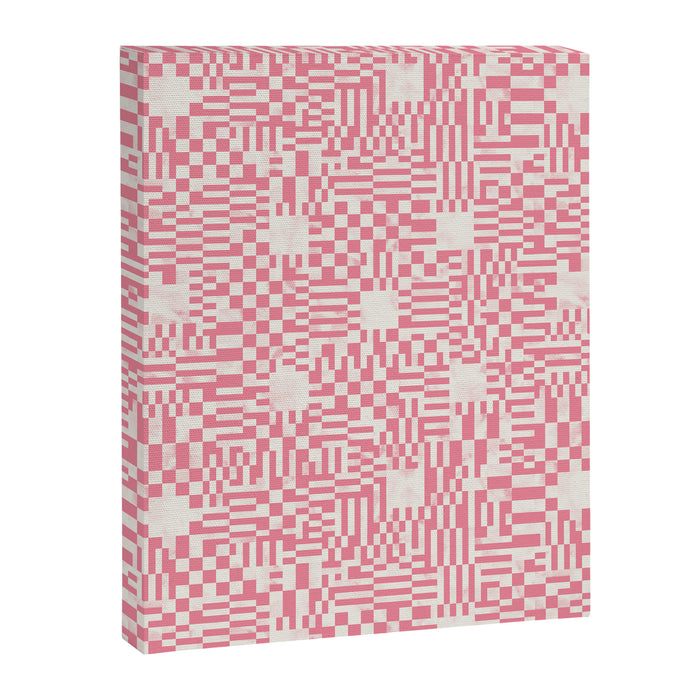 Checkered Pink Matrix Canvas Print Gallery Image 1