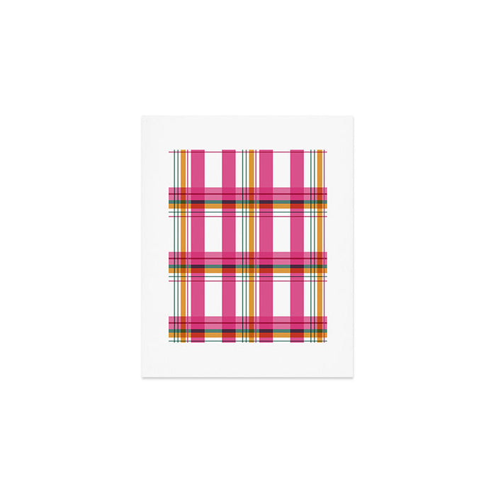 Cheerful Checkered Pattern Art Print Gallery Image 1