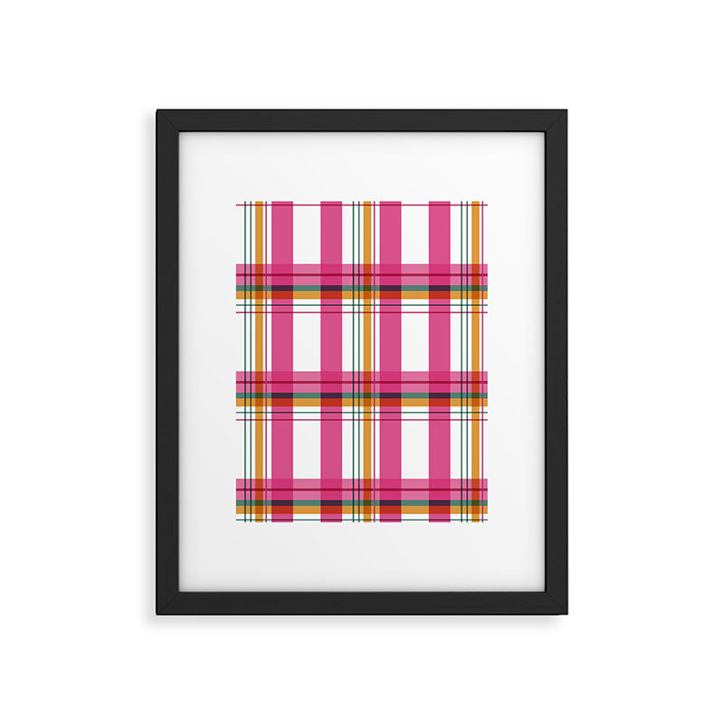 Cheerful Checkered Pattern Framed Art Print Gallery Image 6