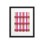 Cheerful Checkered Pattern Framed Art Print Gallery Image 6