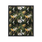 Cheetah in the glamorous nocturnal jungle Framed Canvas Print Gallery Image 8