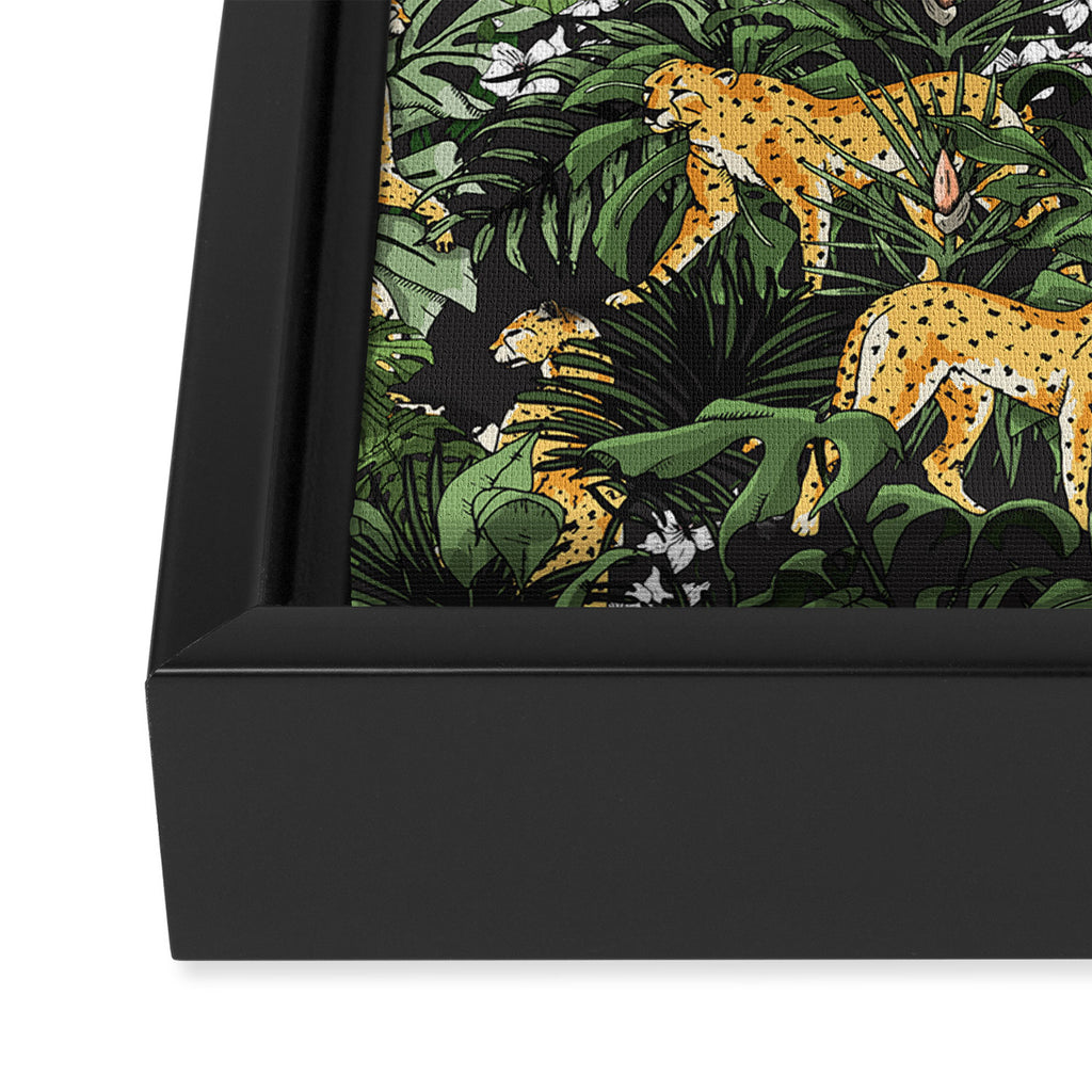 Cheetah in the wild jungle Framed Canvas Print Gallery Image 3