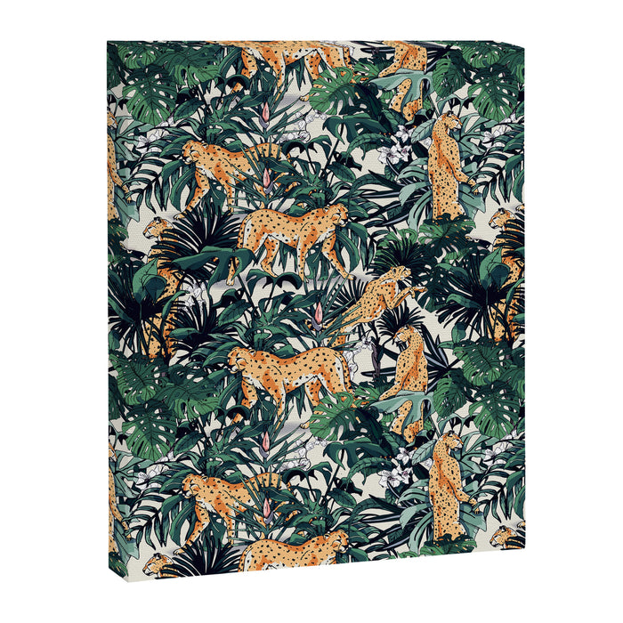 Cheetah in the wild rainforest Canvas Print Gallery Image 1
