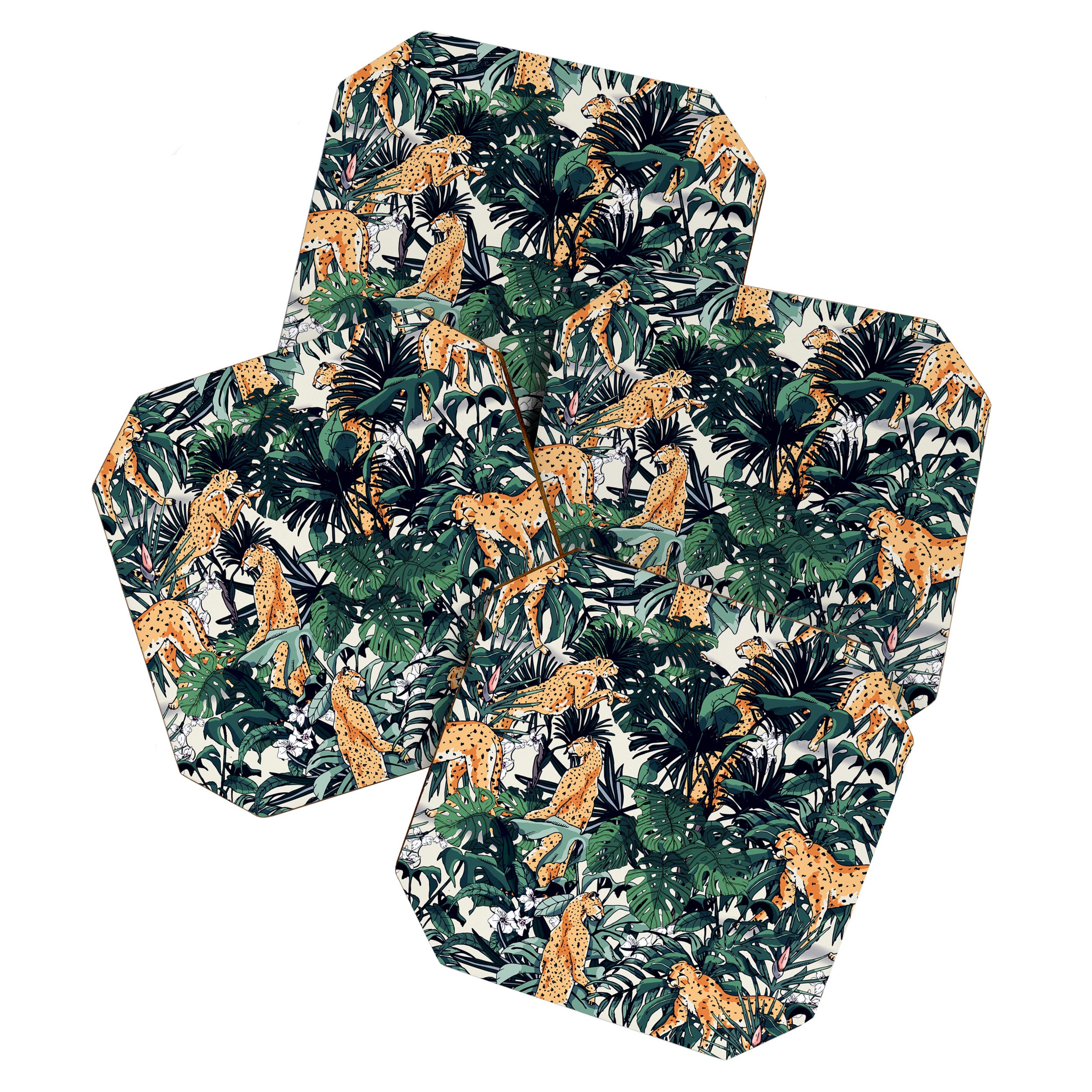 Cheetah in the wild rainforest Coaster Gallery Image 1