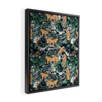 Cheetah in the wild rainforest Framed Canvas Print Gallery Image 2