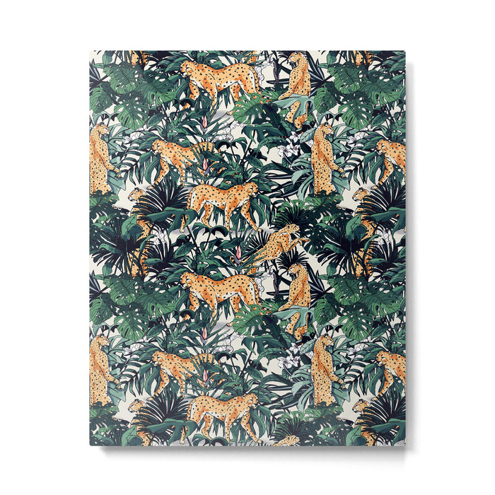 Cheetah in the wild rainforest Metal Print Gallery Image 1