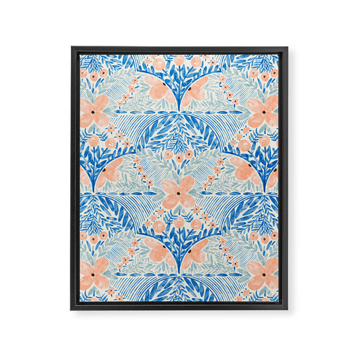 Chic Floral Decor BP Framed Canvas Print Gallery Image 1