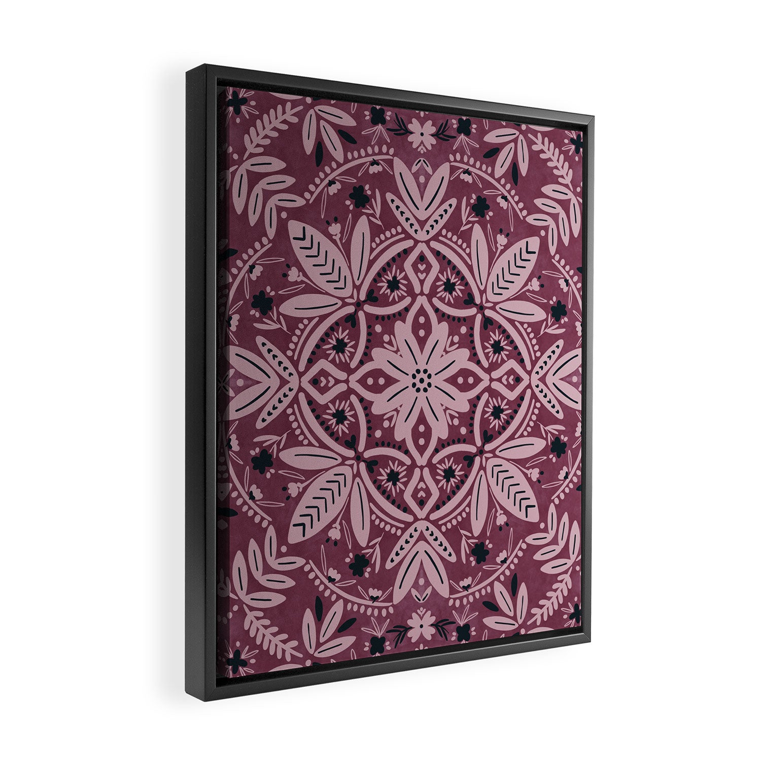 Chic Nature Charm Framed Canvas Print Gallery Image 2