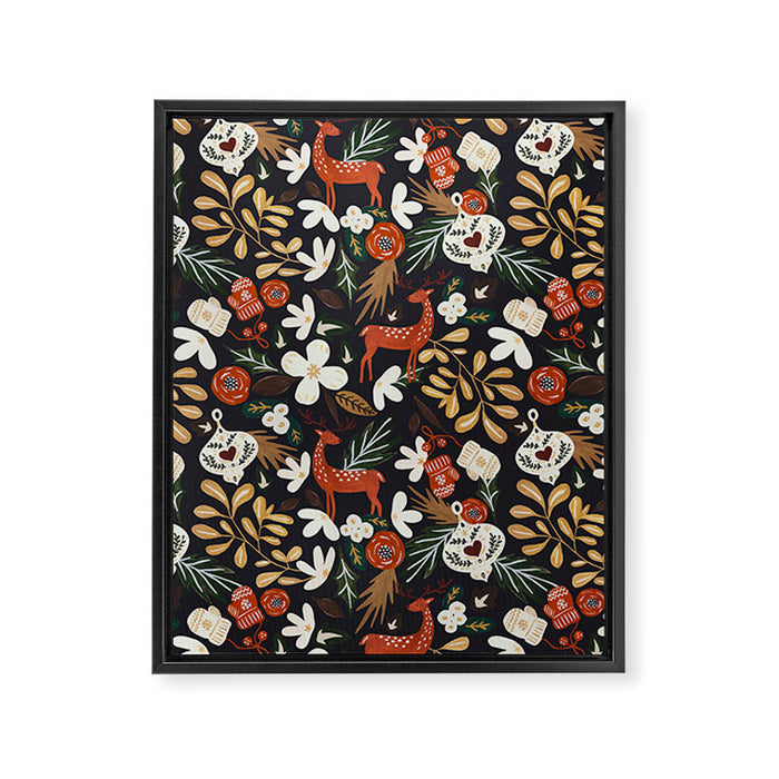 Christmas holiday night III Framed Canvas Print Gallery Image 1