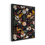 Christmas night forest 10 Framed Canvas Print Gallery Image 2