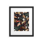 Christmas night forest ornaments Framed Art Print Gallery Image 6