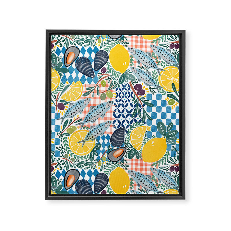 Citrus Coastal Adventure Framed Canvas Print Gallery Image 8