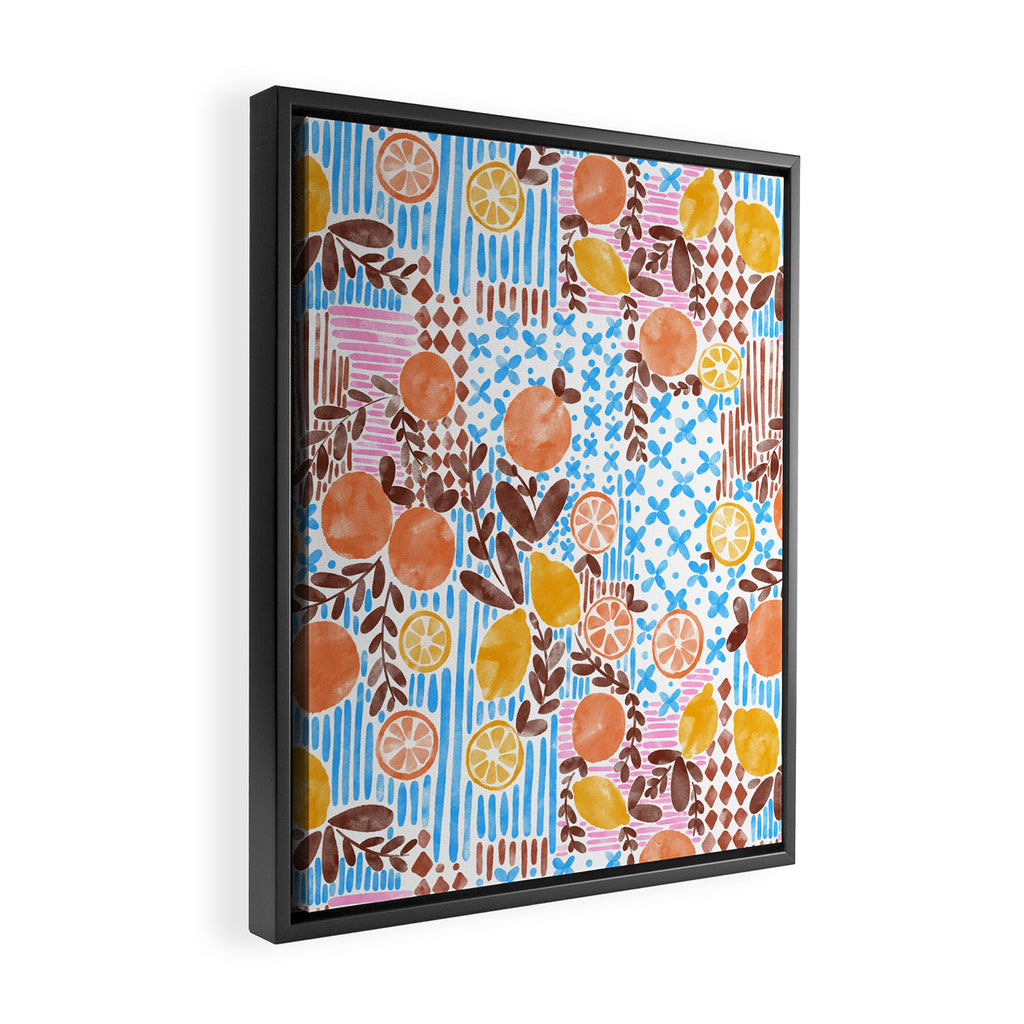 Citrus Fusion Extravaganza Framed Canvas Print Gallery Image 2