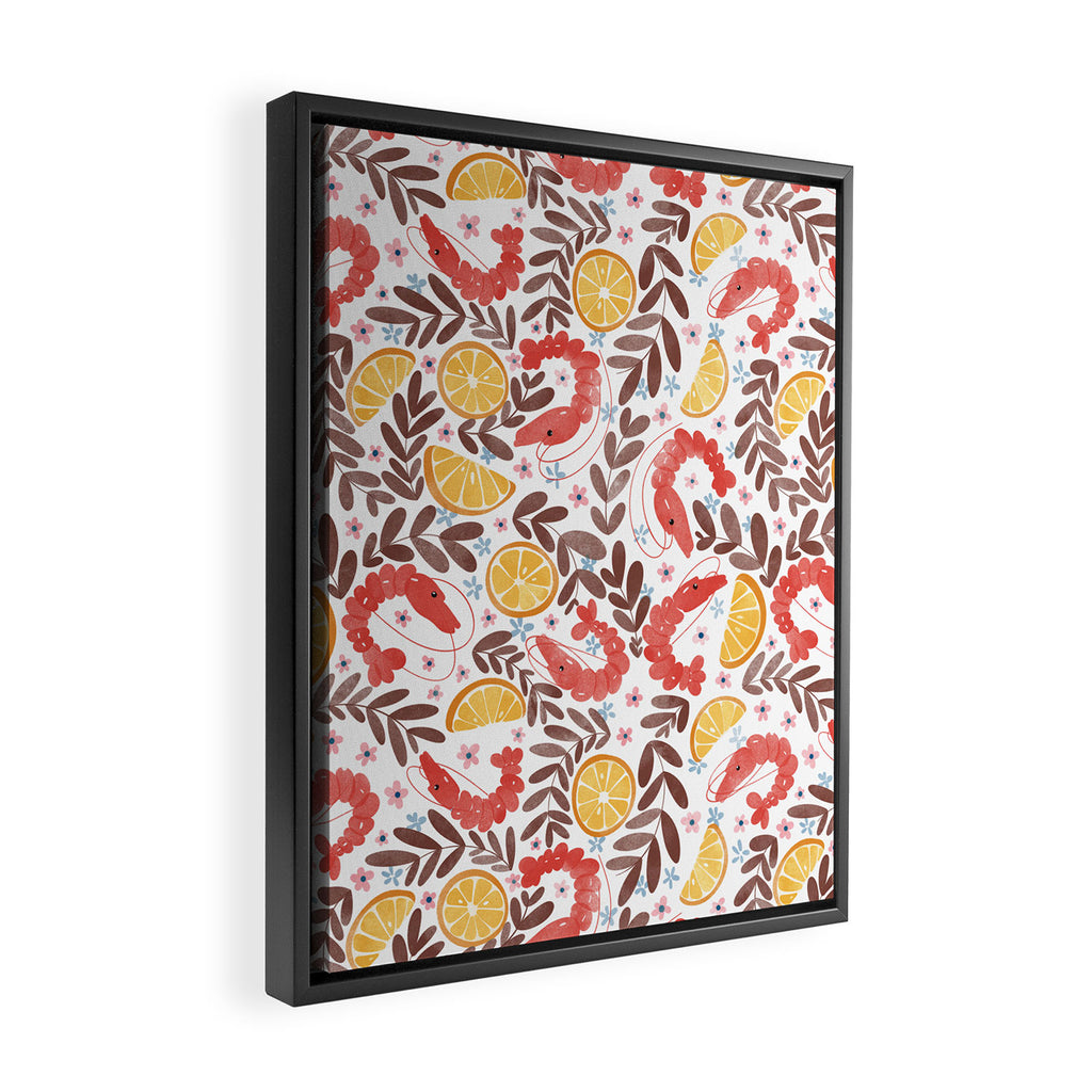 Citrus Shrimp Delight Framed Canvas Print Gallery Image 2