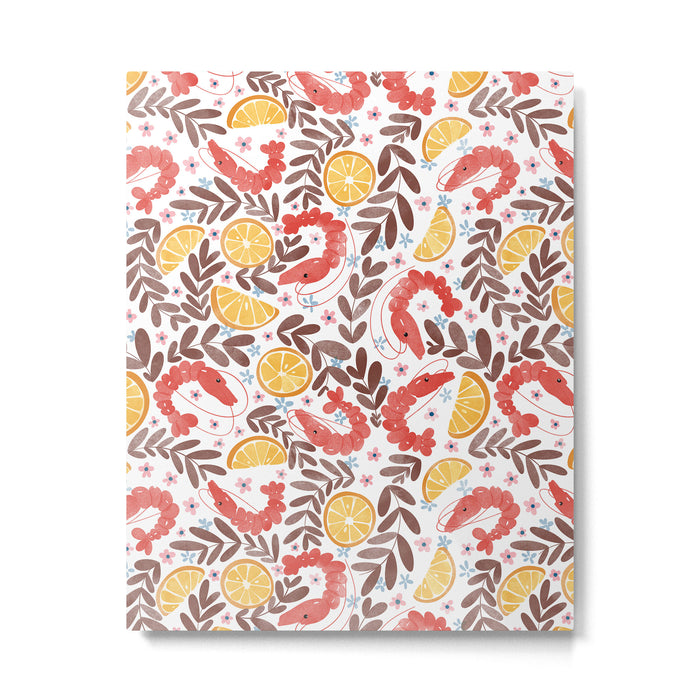 Citrus Shrimp Delight Metal Print Gallery Image 1