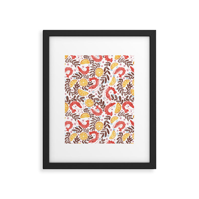 Citrus Shrimp Delight Framed Art Print Gallery Image 6