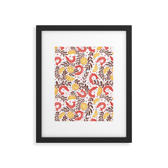 Citrus Shrimp Delight Framed Art Print Gallery Image 1