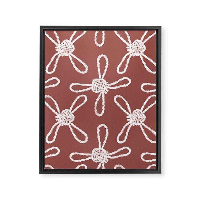 Coastal Knot Style Framed Canvas Print Gallery Image 1
