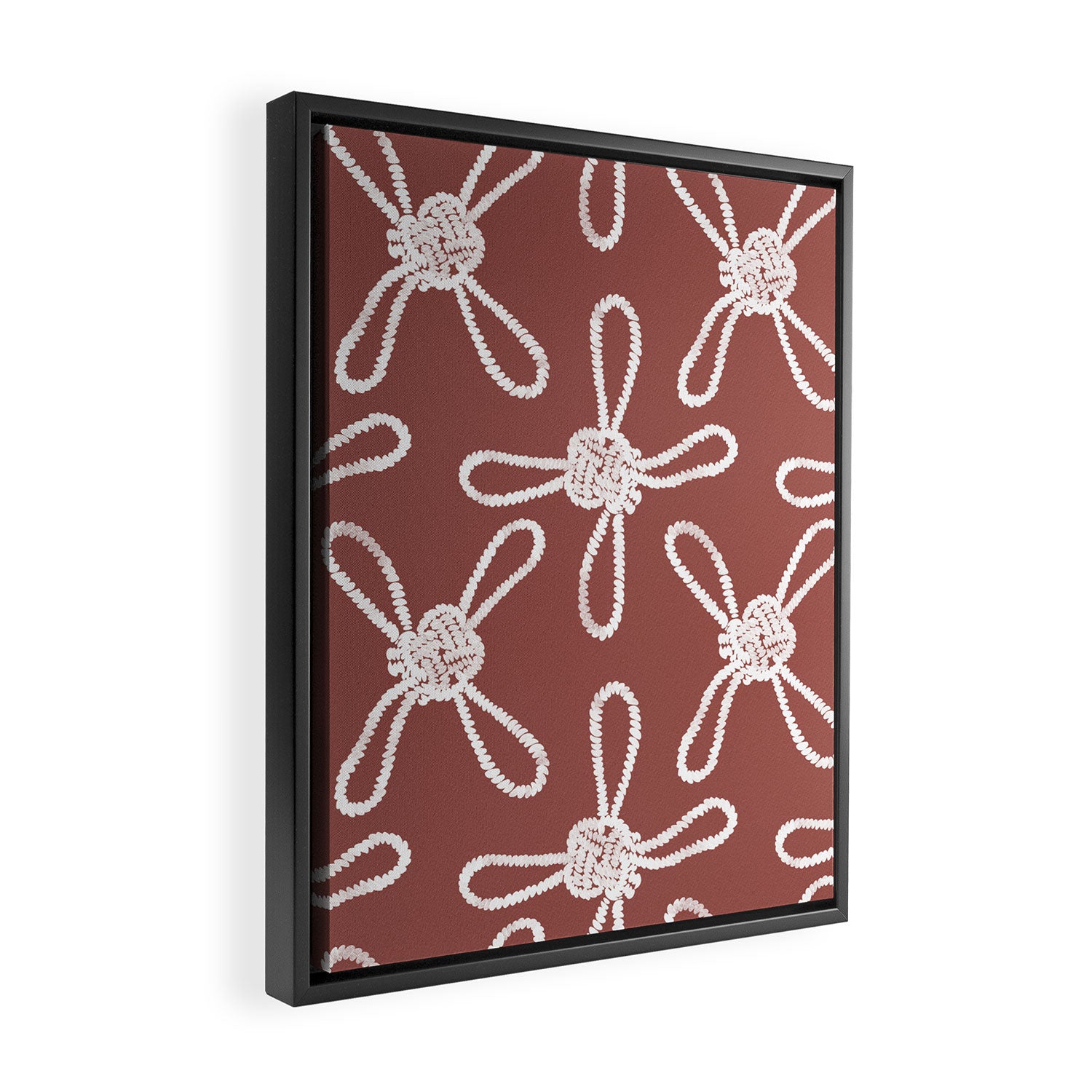 Coastal Knot Style Framed Canvas Print Gallery Image 2