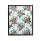Colored diamonds and texture A Framed Canvas Print Gallery Image 8